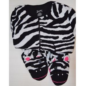 Fleece Zebra Onsie